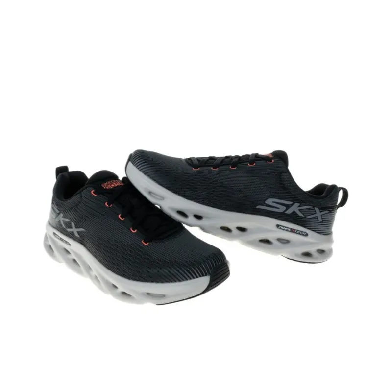 Skechers GO RUN SWIRL TECH SPEED Anti Slip Wear Resistant Low Top Running Shoes Men's Black-3
