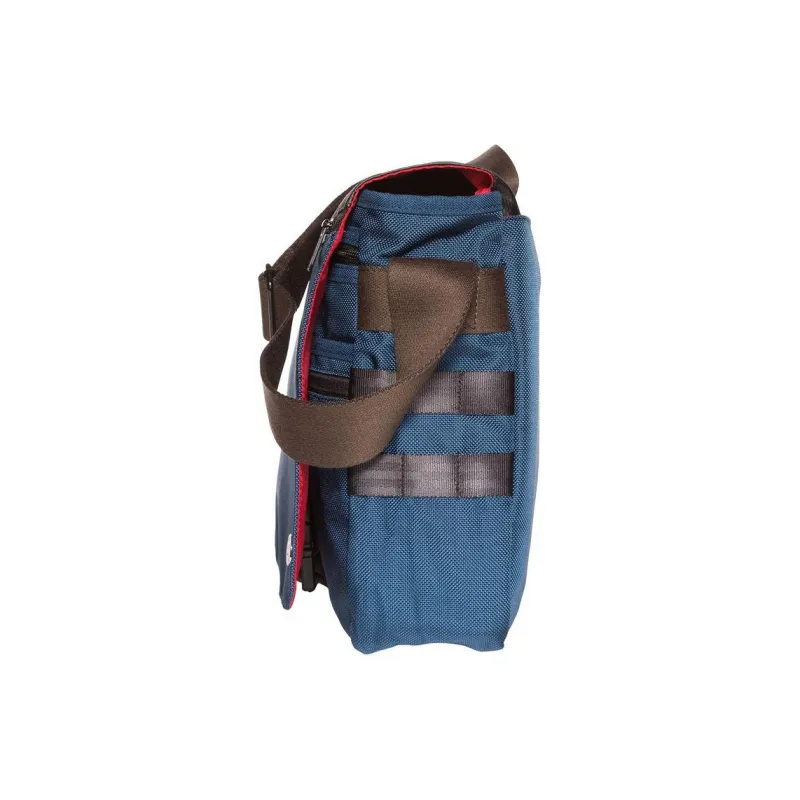 Manhattan Portage Bulletproof Nylon Flap Closure Crossbody Bag Shoulder Bag Medium Size Unisex Marine Blue-2