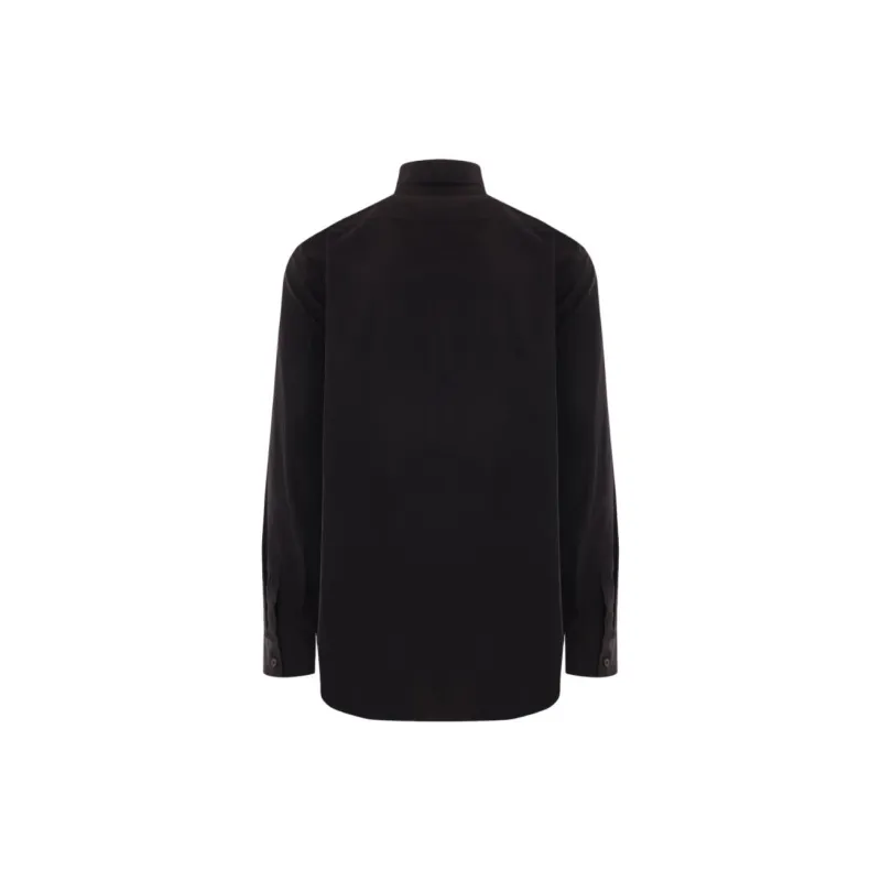 PRADA Logo Plaque Long Sleeved Shirt-1