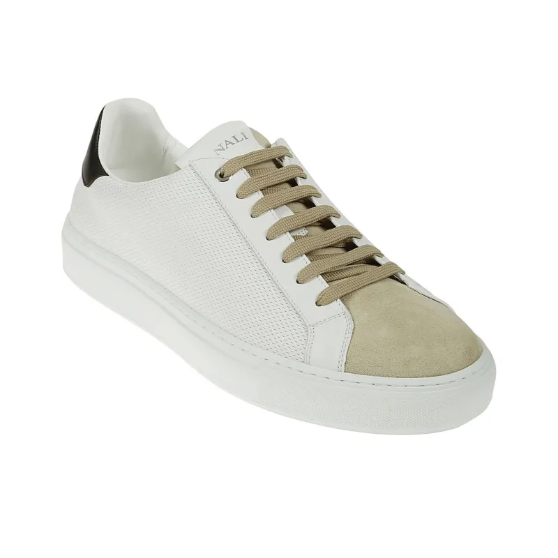 CANALI Low-Top Skateboard Shoes Men's White-3