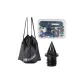 Large Capacity Backpack+Box Included Mixed Color Carbon Tip Nails (Set of 34 Pcs+Nail Pullers)
