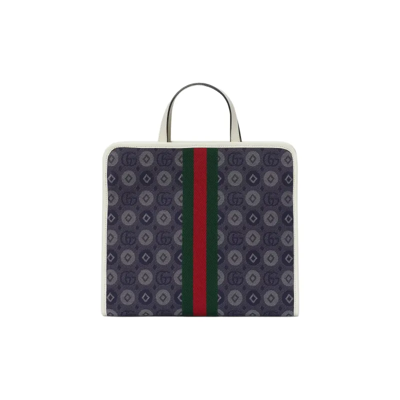 GUCCI Denim Tote Bag, Shopping Bag, Handbag Kids' Blue-0