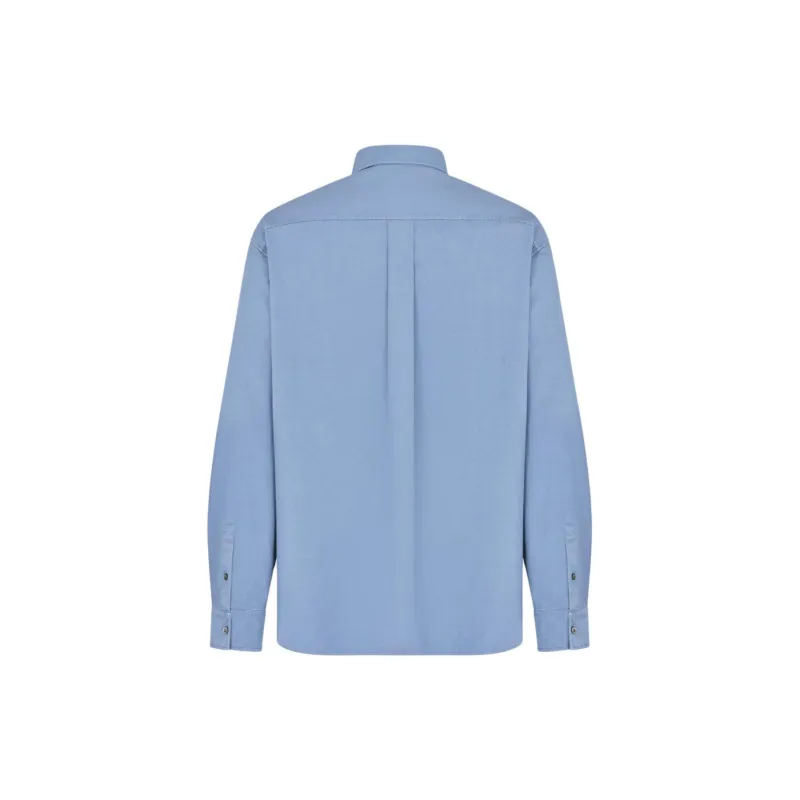 DIOR Logo Embroidered Long Sleeved Shirt-1
