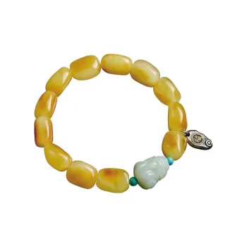 Moonstone Edge Beeswax Fine Jade Bracelets Unisex