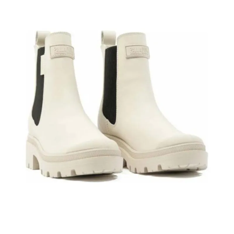 Palladium Short Chelsea Boots Unisex White-2