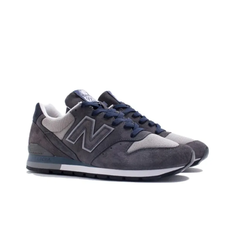 New Balance NB 996 Cushioning, Slip Resistant, And Abrasion Resistant Low Top Running Shoes Unisex Gray Blue-2