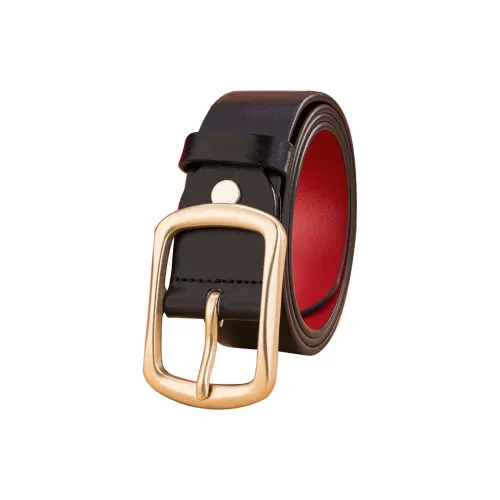 Cows Reign Business Casual Leather Belts Men's Width 3.7cm