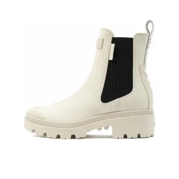 Palladium Short Chelsea Boots Unisex White