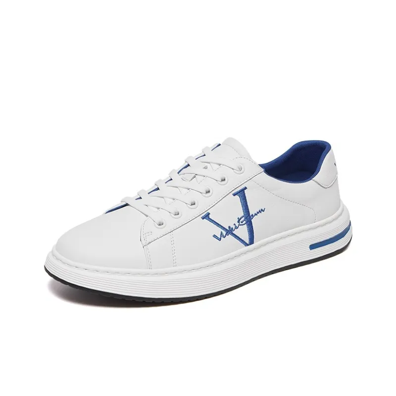 VICKI BROWN Stylish Skateboarding Shoes White Blue-6