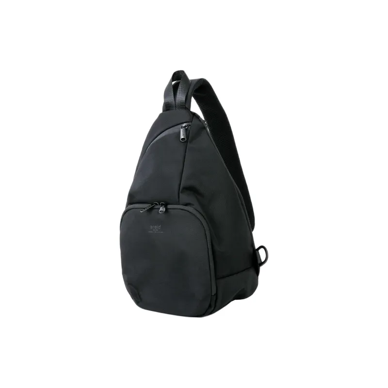 Anello Nylon Shoulder Bag Crossbody Bag Men's Black-0