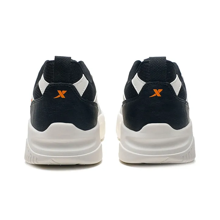 XTEP Casual Shoes Men Low Top Canvas White/Black/Lunar Stone Gray-4