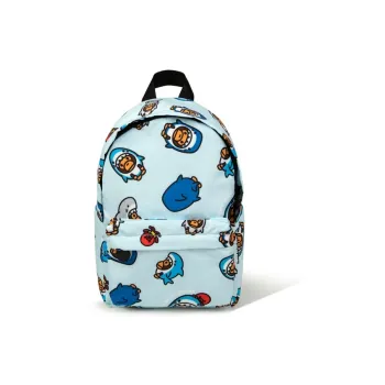 Aape Fabric Backpack Regular Women's Light Blue, Brown