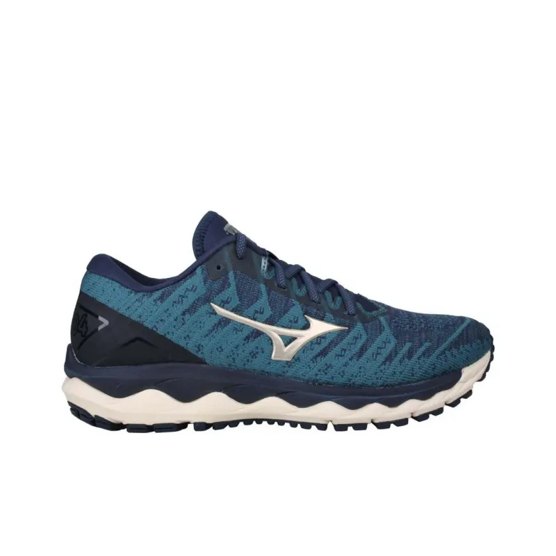 Mizuno Wave Sky 4 Slip-Resistant Low-Top Running Shoes Men's Ink Blue-1