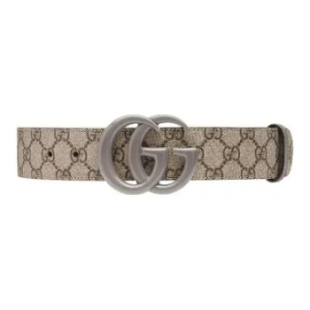 GUCCI Leather Belts Men's Light Brown 
