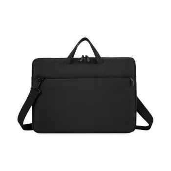 MUYKUY Oxford Handbag Laptop Bag Crossbody Bag Briefcase Large Size Unisex Black/Gray