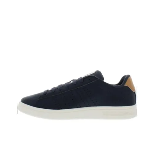 KSWISS Court Casper Anti-Slip Wear-Resistant Low-Top Skateboard Shoes Men's Marine Blue