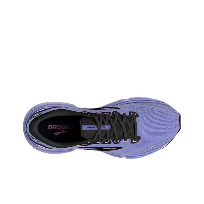 Brooks Ghost 15 Wear-Resistant Low-Top Running Shoes Women's Purple-4