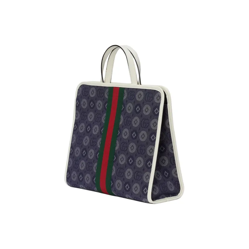 GUCCI Denim Tote Bag, Shopping Bag, Handbag Kids' Blue-1
