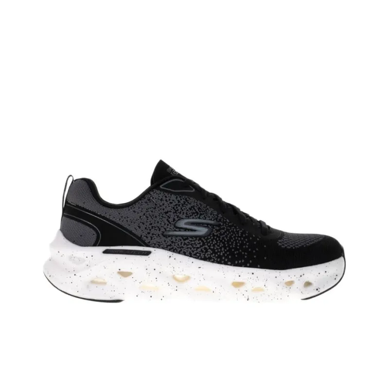 Skechers GO RUN SWIRL TECH Anti-Slip Wear-Resistant Low-Top Running Shoes Men's Black-1