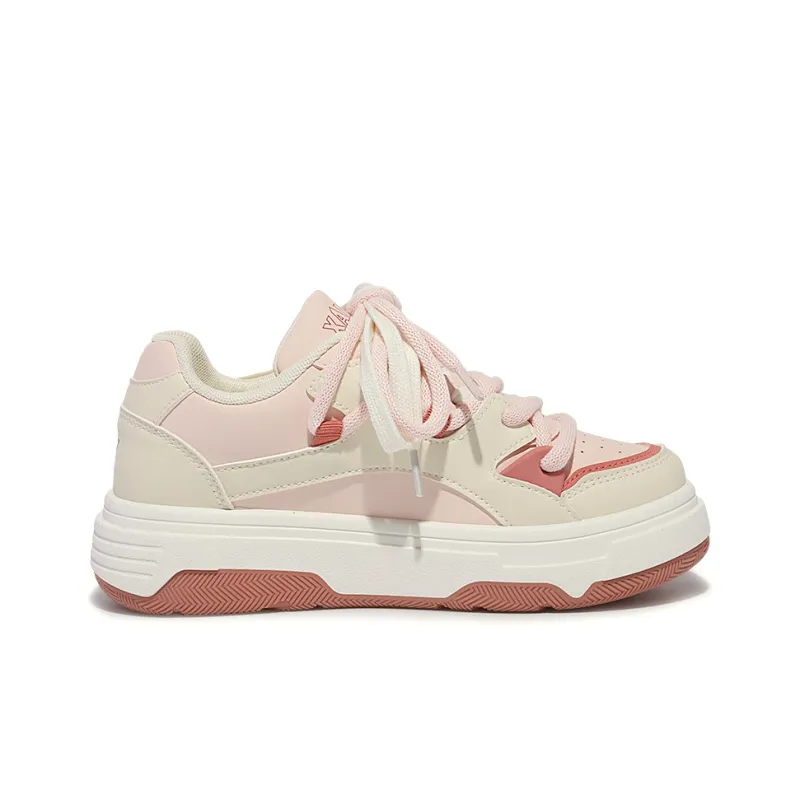 Miss Zhang Slip Resistant Water Resistant Cushioning Low Top Skateboard Shoes Women's Pink-1