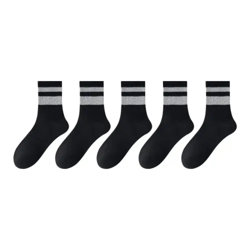 MIIOW Mid Calf Socks Men's 5 Pack
