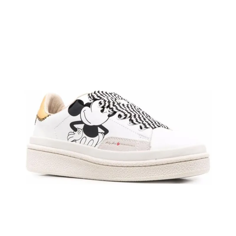 MOA MASTER OF ARTS Low-Top Skateboard Shoes Unisex White & Black-2