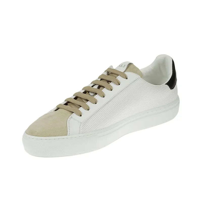 CANALI Low-Top Skateboard Shoes Men's White-2