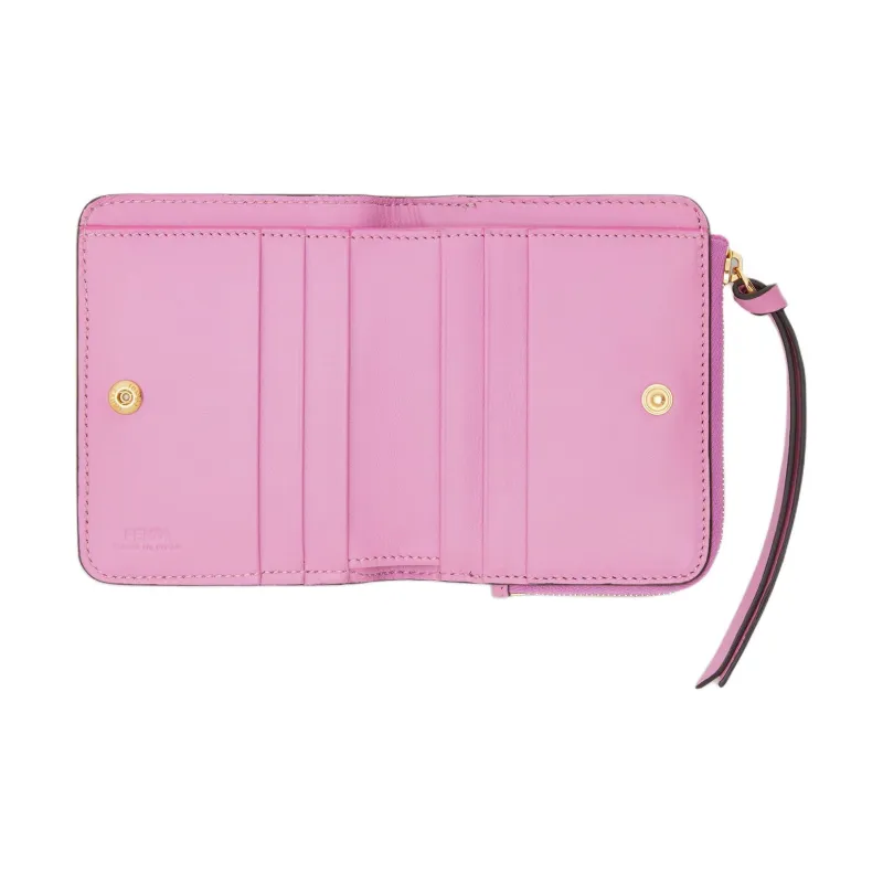 FENDI Leather Wallet Women's Pink-3