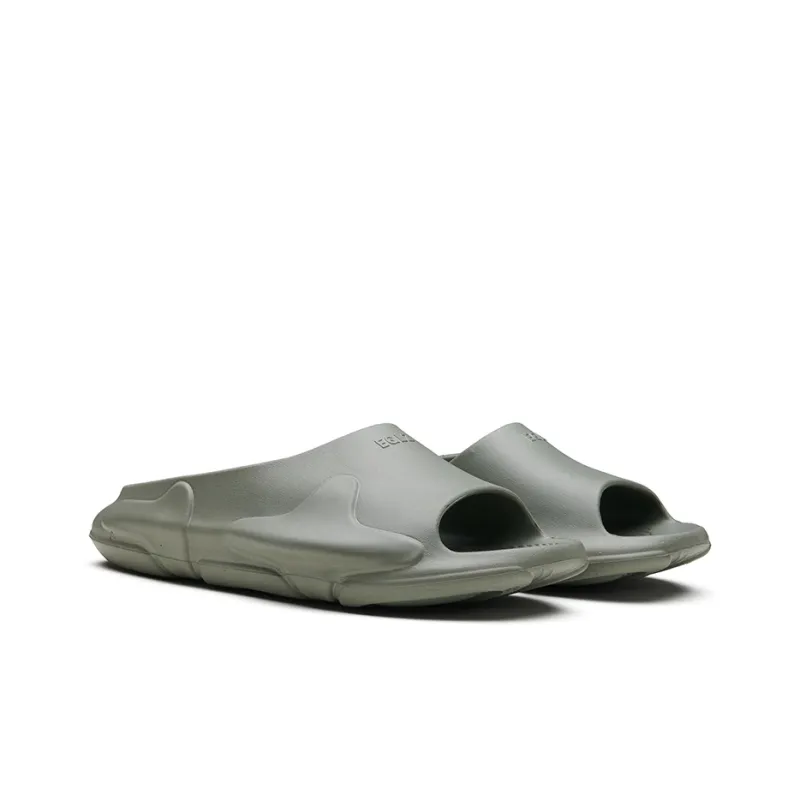 EQLZ EQUALIZER Oasis Quiet Abrasion Resistant Slide Slippers Unisex Moss Gray-2