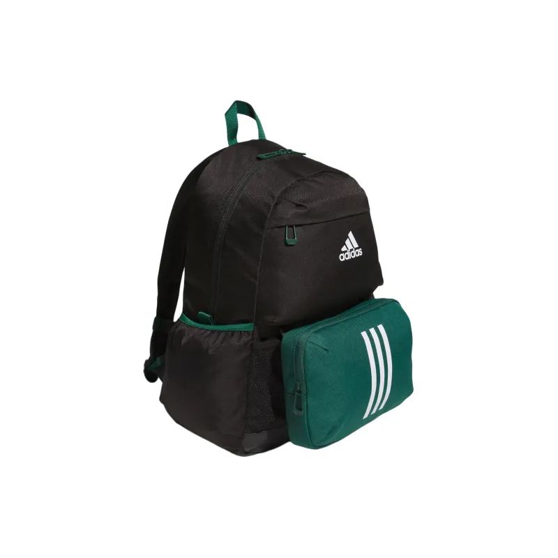 Adidas Polyester Backpack Regular Men's Black & Forest Green-1