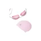 YS21122 Pink[Transparent Flat Style]+YS30102 Pink Swimming Cap