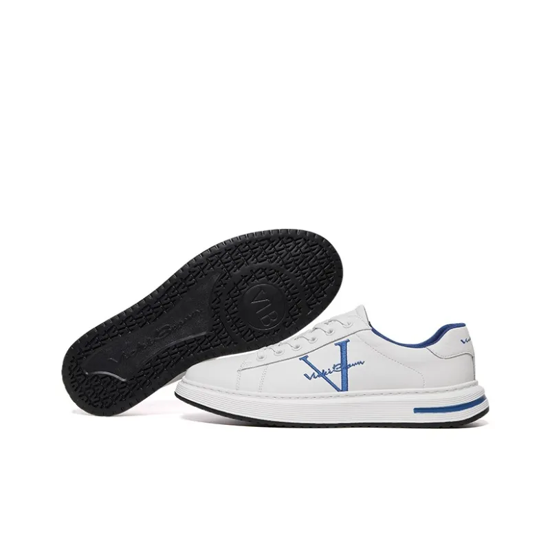 VICKI BROWN Stylish Skateboarding Shoes White Blue-1