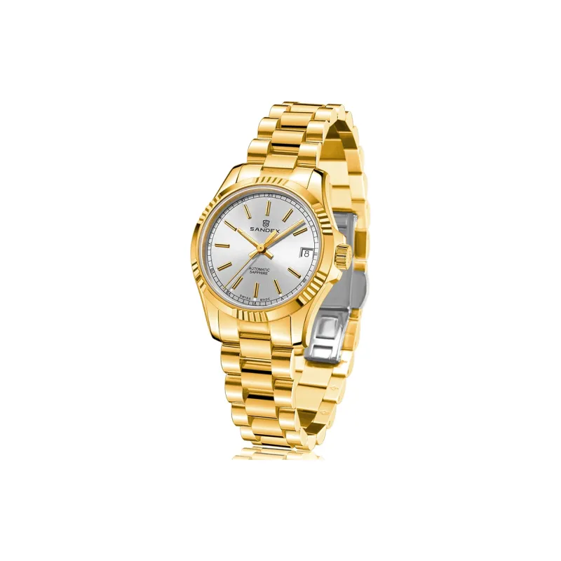 SANDEX Hoist The Sail Automatic Mechanical Movement Women's Watch 50m Water Resistant Silver Dial S752L 330211-2
