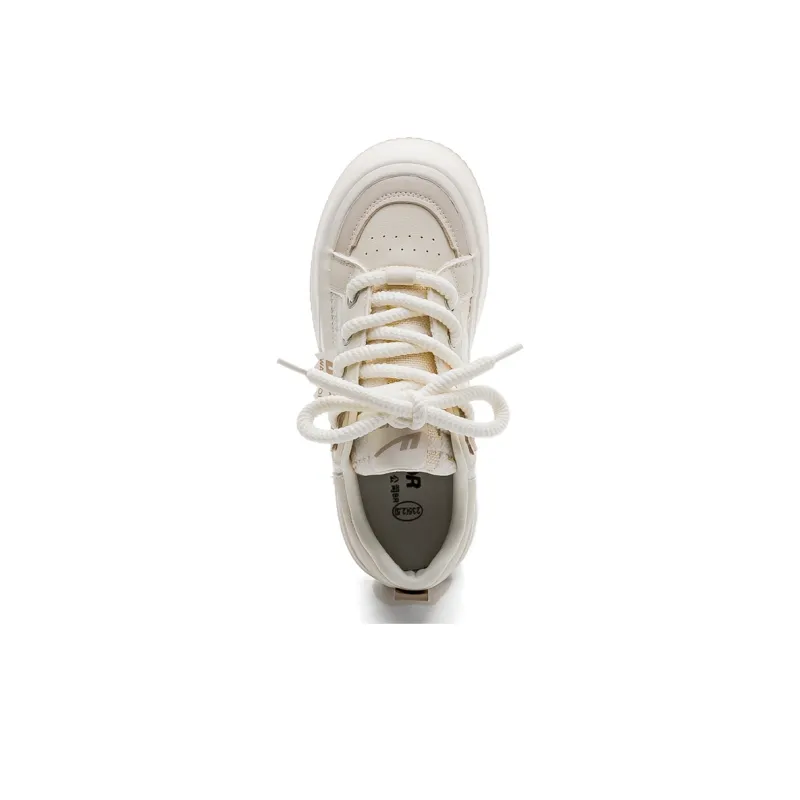 Warrior Warrior Wear resistant And Lightweight Low Top Skateboard Shoes Women's Beige Brown-3