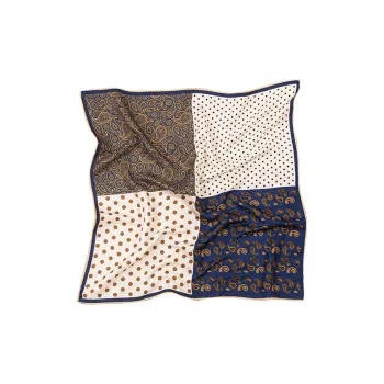 SILKUEEN Wool Silk Scarves Unisex