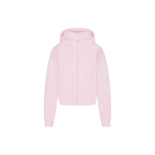 skims SS24 COTTON FLEECE CLASSIC ZIP UP HOODIE