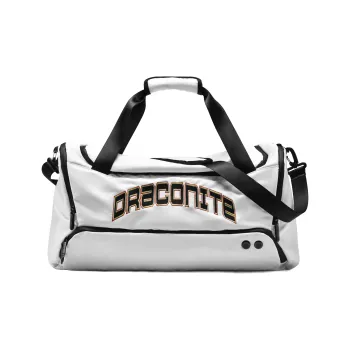DRACONITE Polyester Handbag Gym Bag Large Size Unisex White
