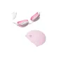 YS21133 Pink[Transparent Plano for Myopia]+Pink Swimming Cap