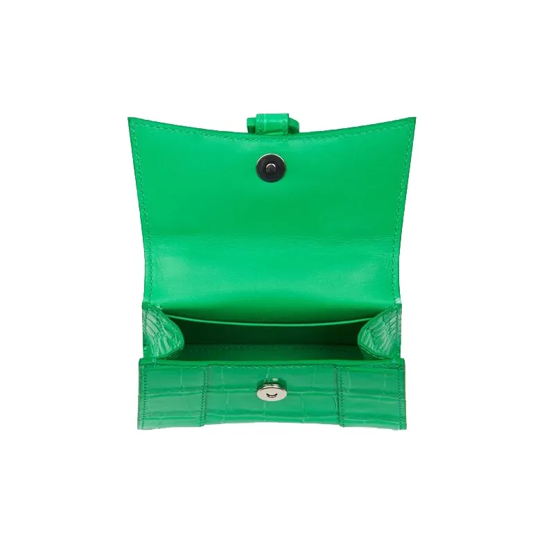 Balenciaga Cow Leather Handbag Mini Women's Green-4