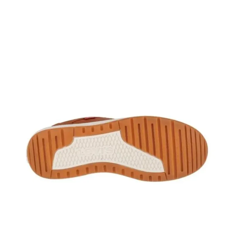 Levi's Shock Absorbers With Abrasion Resistant And Slip Resistant Properties Low Top Casual Shoes Men's Brown-4