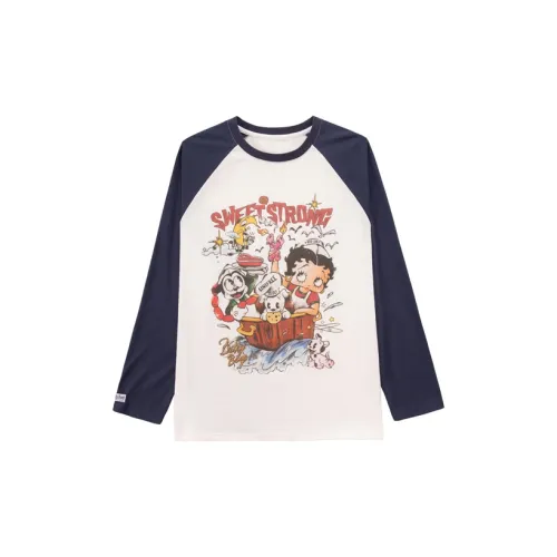 UNIFREE X Betty Boop™ Co-branded Series T-Shirts Unisex Navy Blue