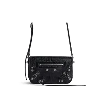 Balenciaga Le Cagole Sheepskin Crossbody Bag, Shoulder Bag Mini Women's Black
