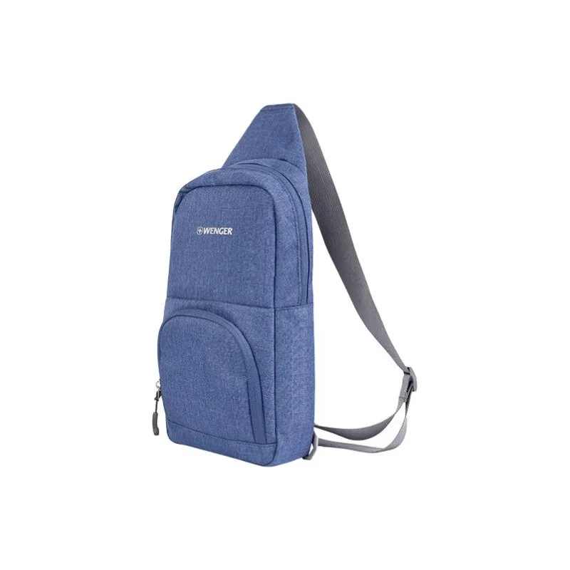 Wenger Fabric One Shoulder Crossbody Sling Bags Small Size Men's Blue-1