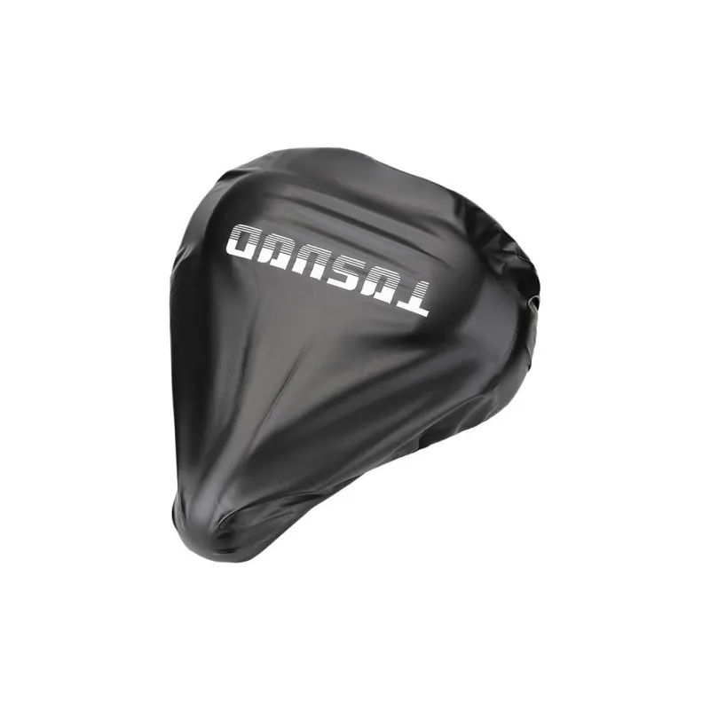 TOSUOD Cycling Gear Bike Seat Cushion Rain Cover PU Black-6