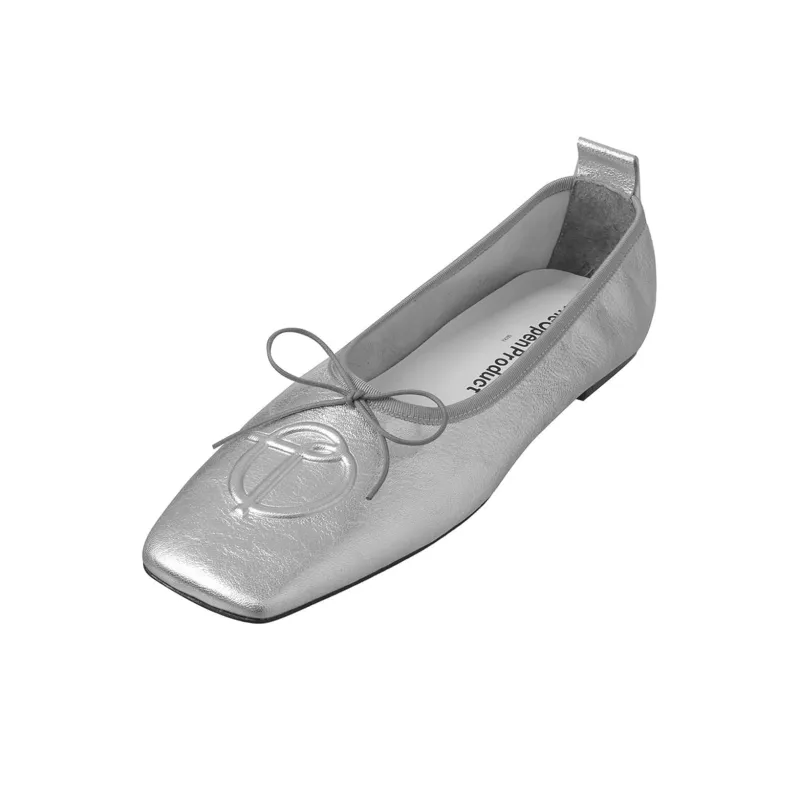 Open Yy Casual Single Shoes Women's Silver-2