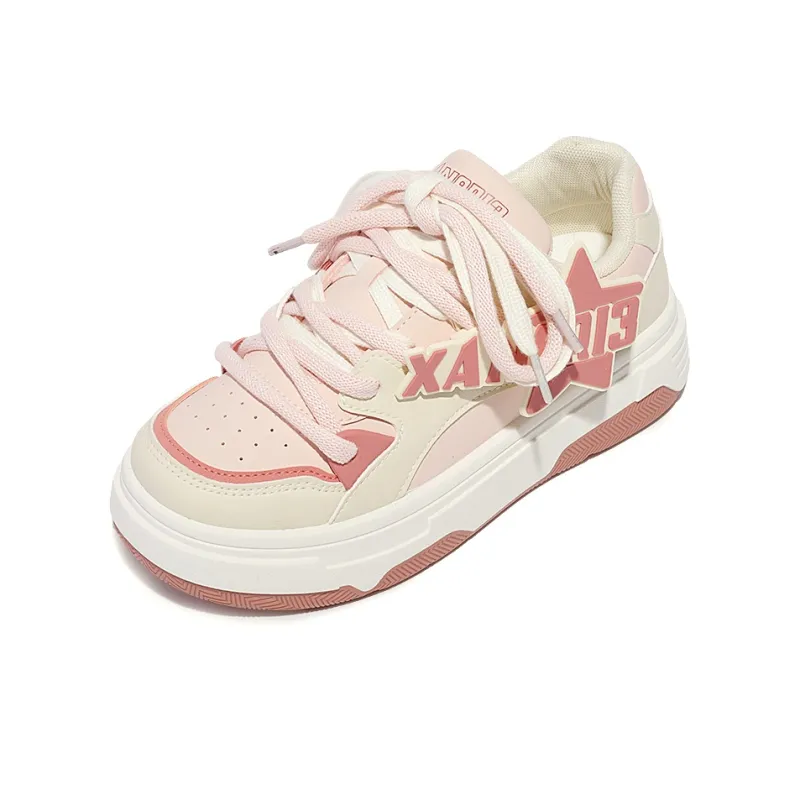 Miss Zhang Slip Resistant Water Resistant Cushioning Low Top Skateboard Shoes Women's Pink-2