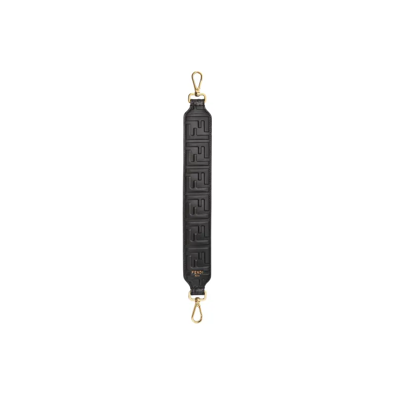 FENDI Calfskin Shoulder Strap Bag Straps Mini Women's Black-1