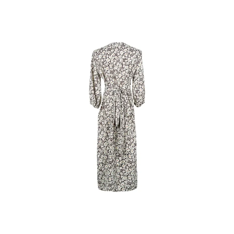 MISSSHINE Long Sleeved Dresses Women's Coffee-1