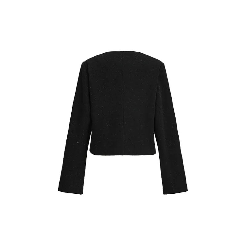 URBAN REVIVO Denim Jackets Women's Jet Black-1