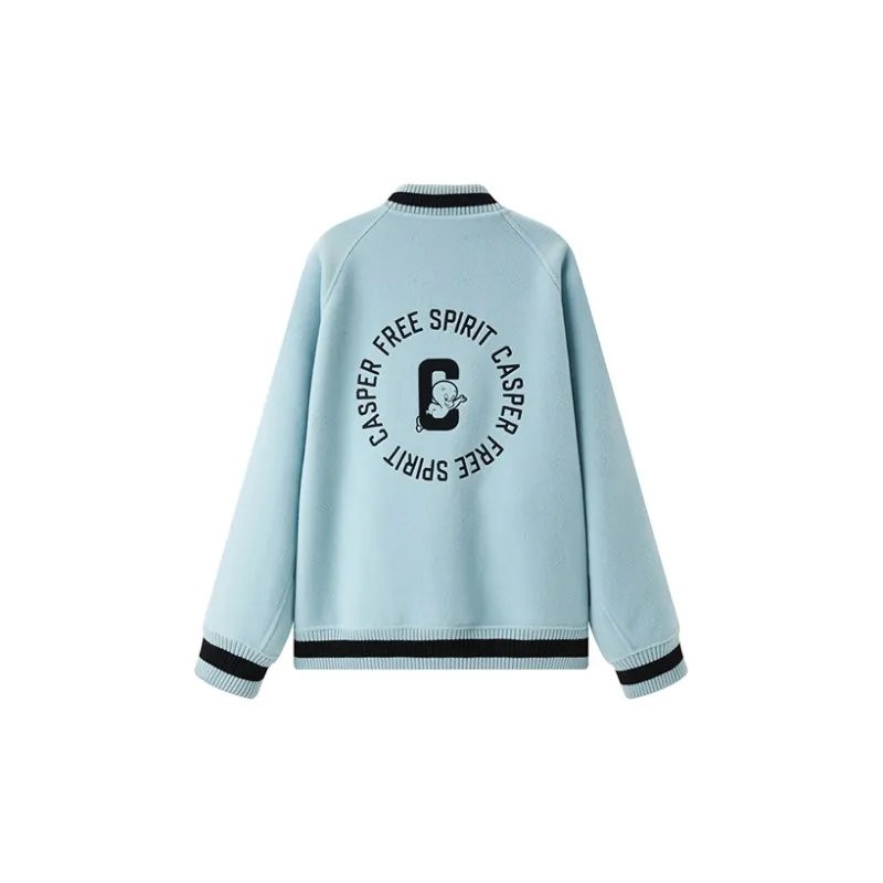 PEACEBIRD x CASPER Baseball Jacket Women's-3